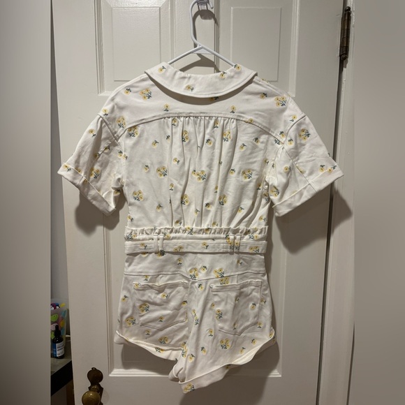 For Love and Lemons White Floral Romper - Picture 2 of 2